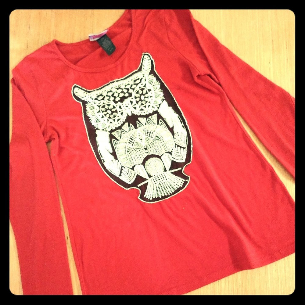 5/$20... Miss Understood RED long sleeve